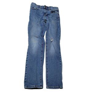 Old Navy Adjustable Waist Slim Taper Jeans Boys Size 10 Medium Wash Denim Pants